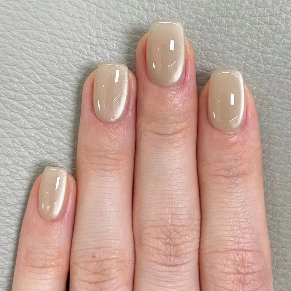 Classy Nails with Soft Shimmer Magic