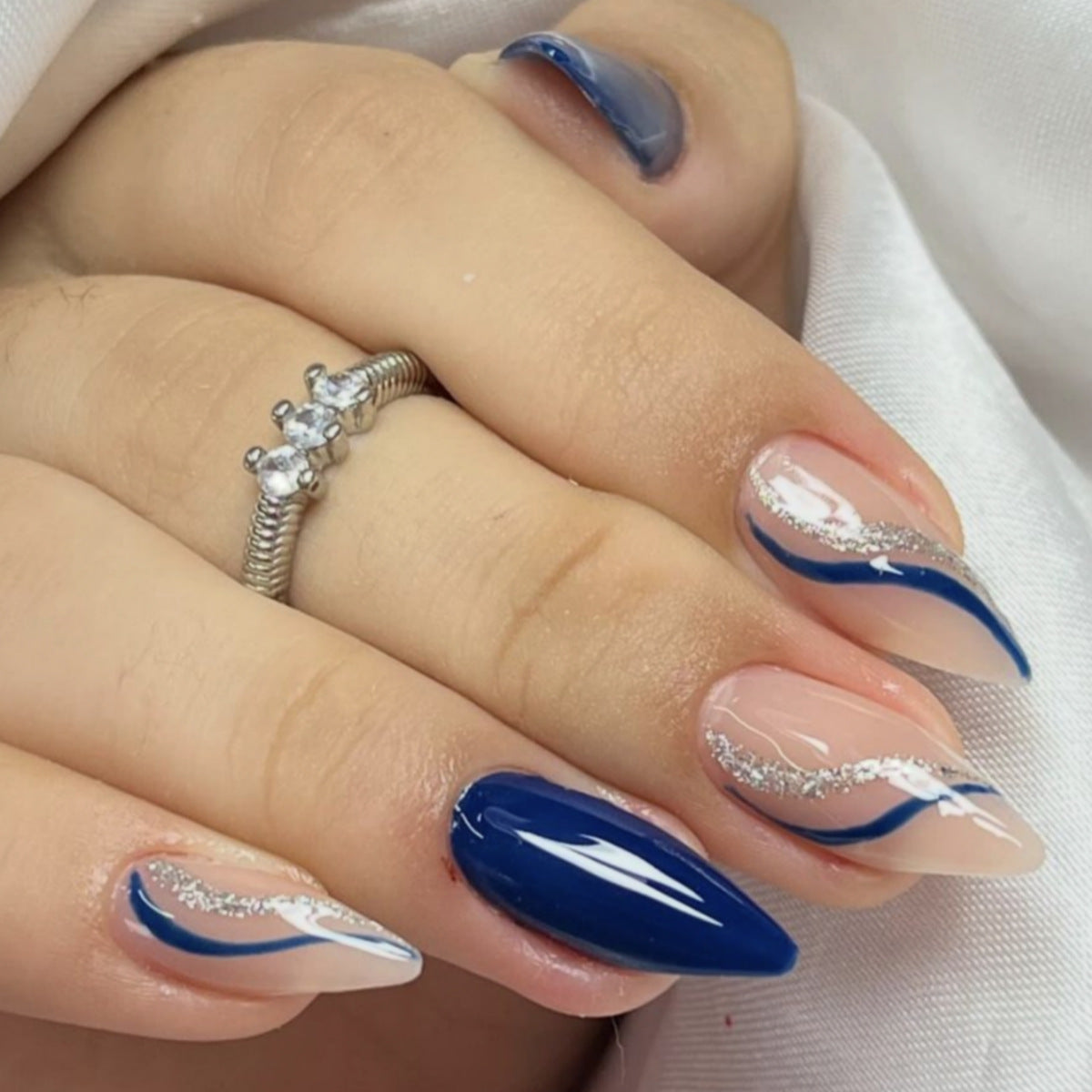 Pier Sunset Nautical Nail Elegance