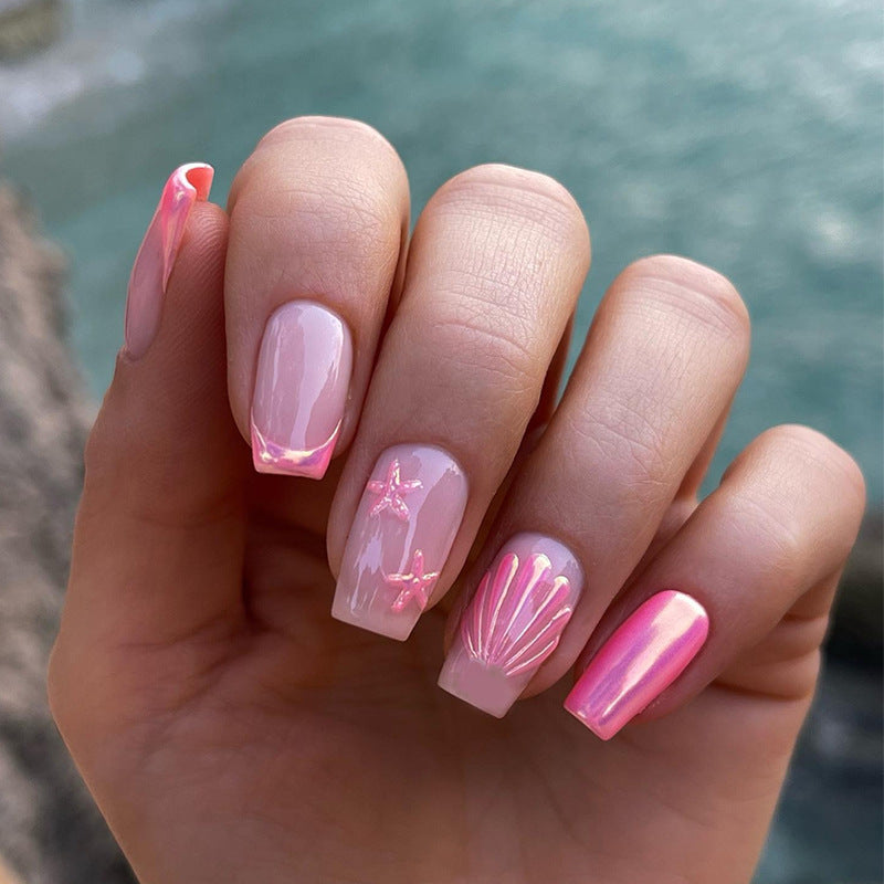 Effortless Summer Pink Nail Designs