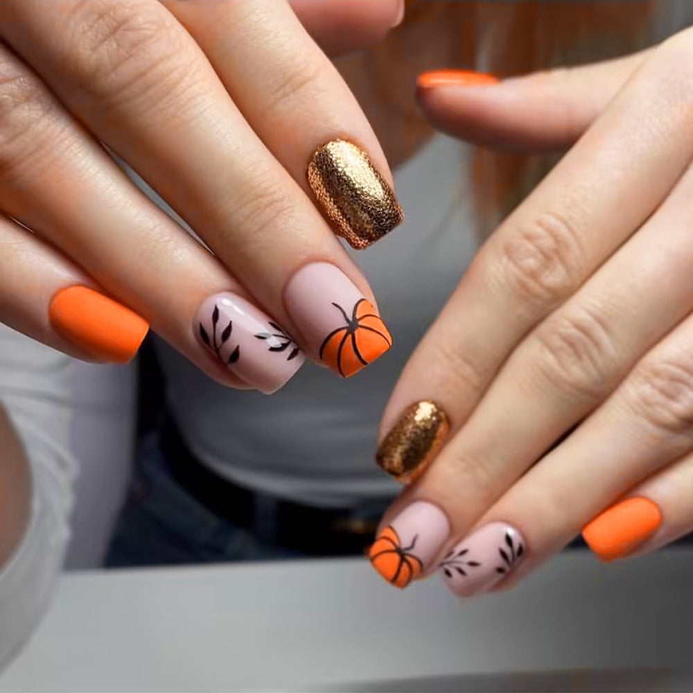 Gel Fall Nail Designs That Pop in Autumn