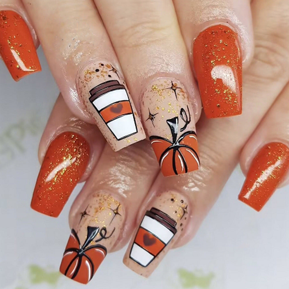 Pumpkin Nail Designs for Fall Magic