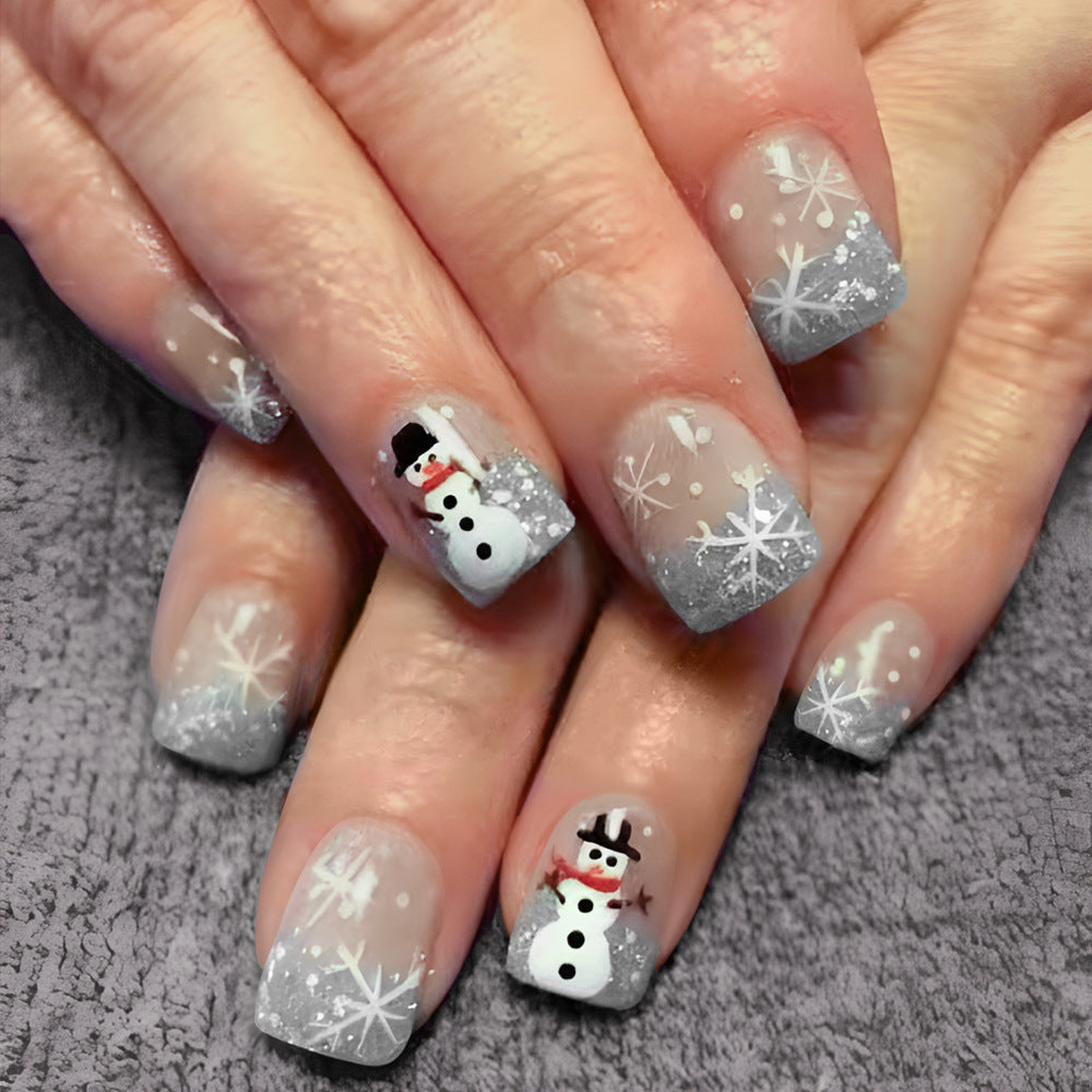 Frosty Snowflake Nails for Winter Magic