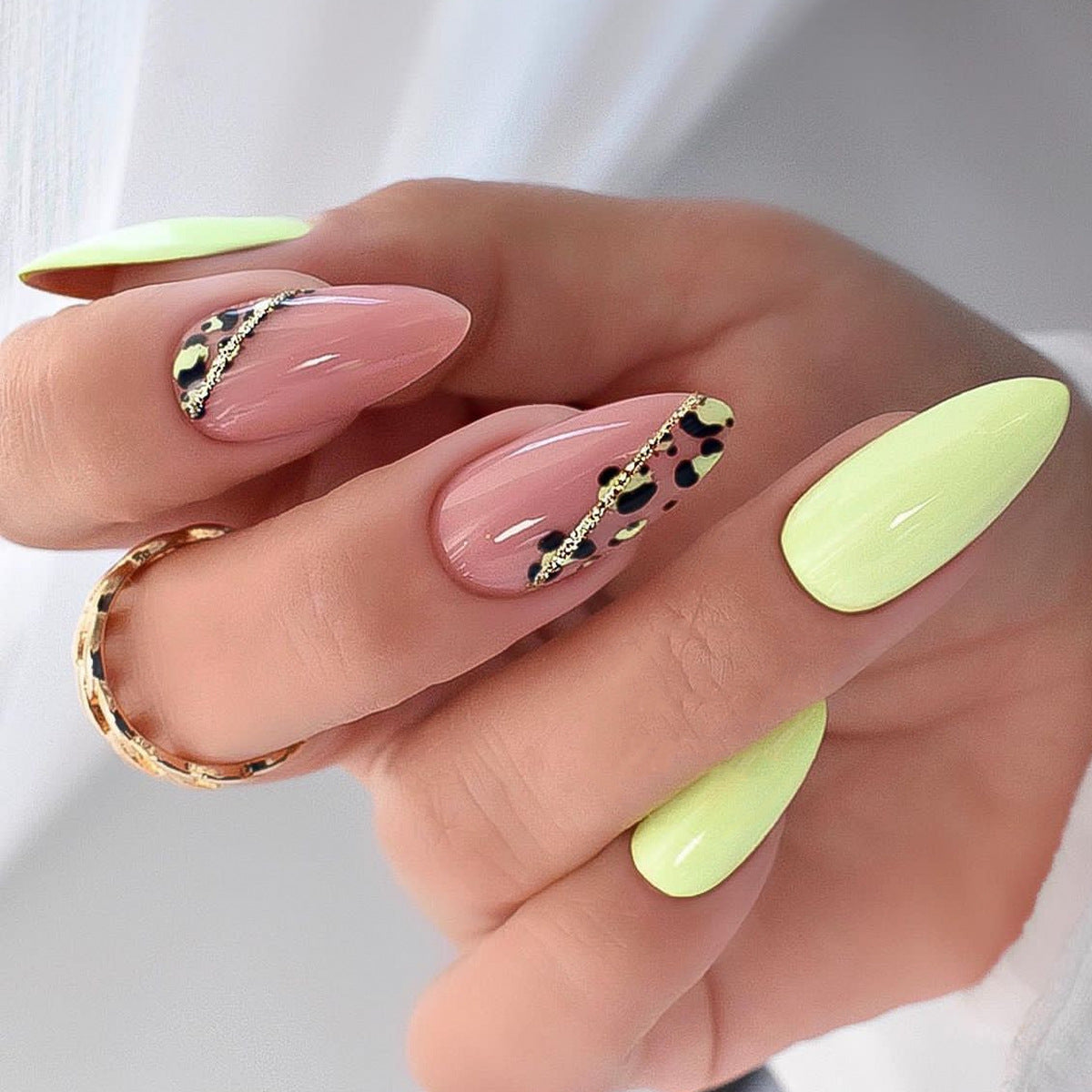 Leopard Print Neon Nails 2025 Style