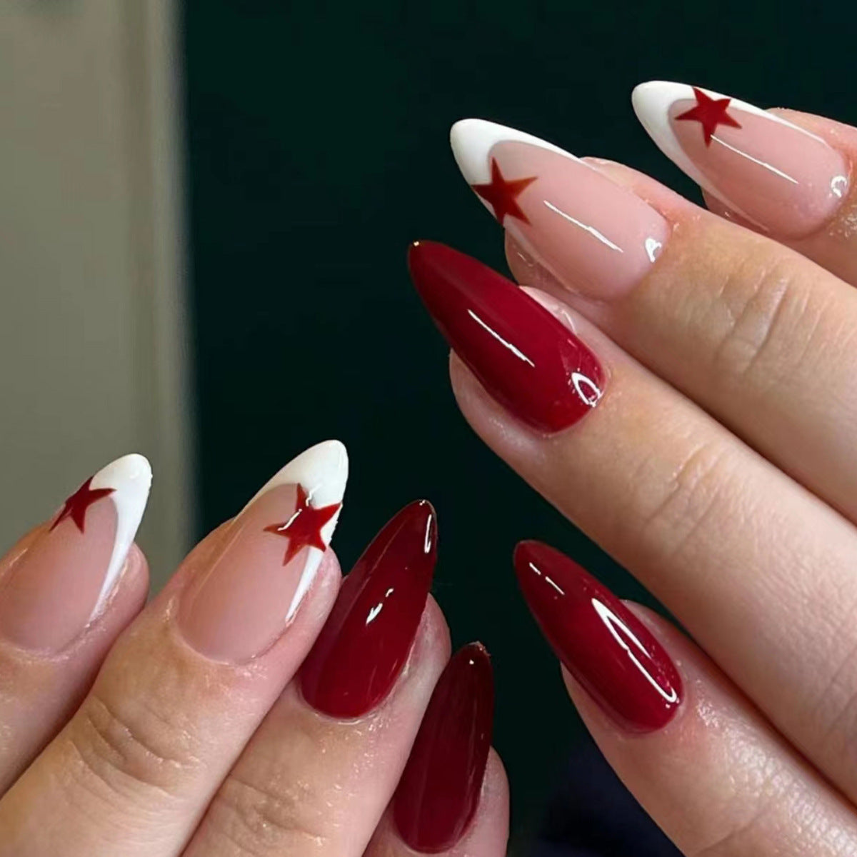 Glam Star Almond Nails Inspiration