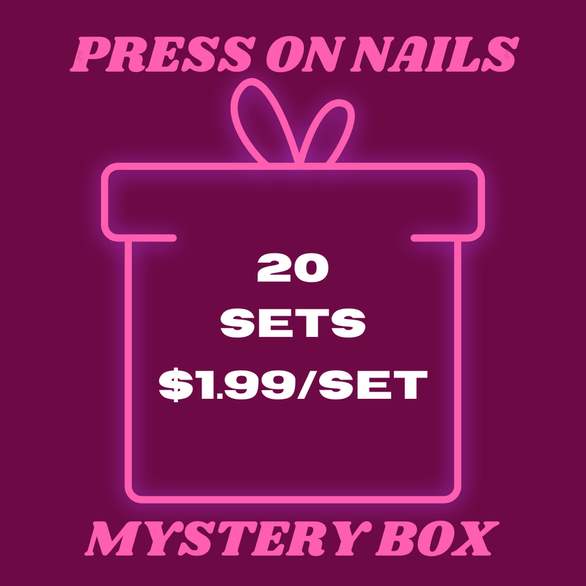 $99 Plus Box $1.99 MYSTERY BOX OF PRESS ON NAILS – RainyRoses