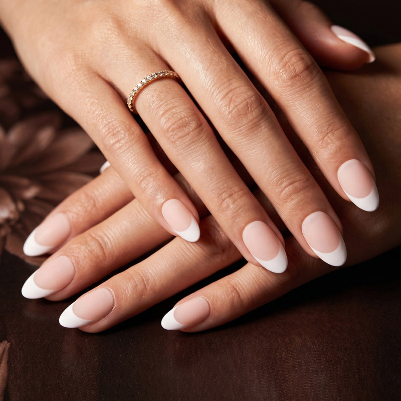 Elegant Chic Short Almond Soft Matte Finish Press On Nail Set