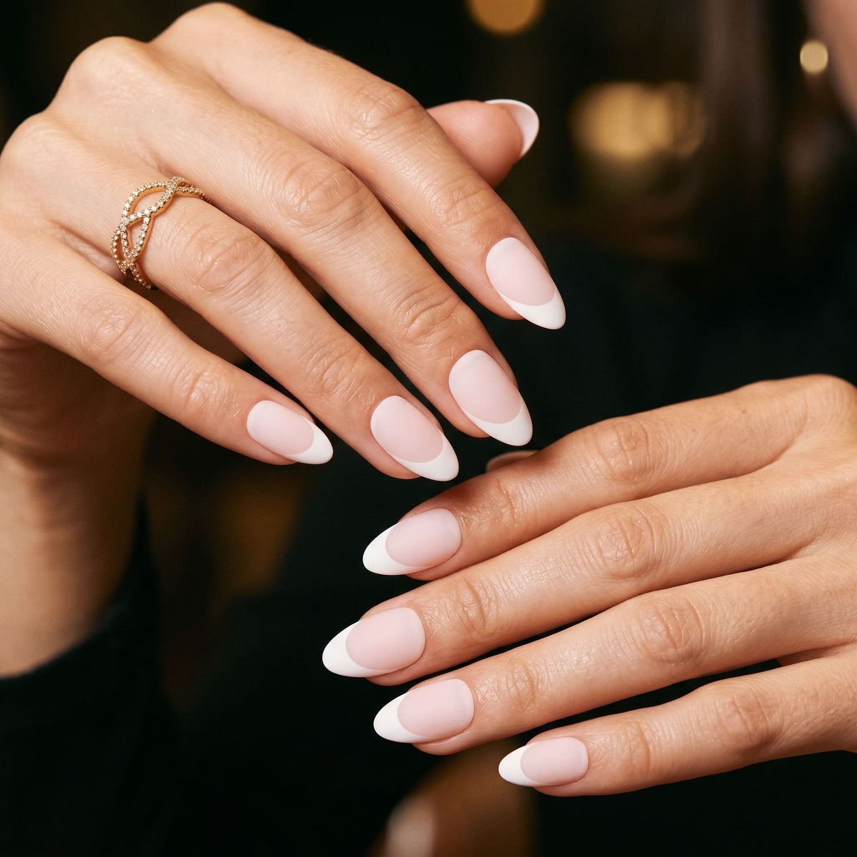 Elegant Enchantment Short Almond Soft Matte Finish Press On Nail Set