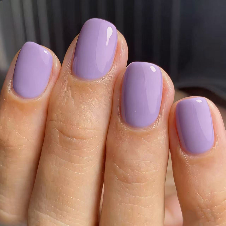 Lavender Dream Short Square Glossy Finish Press On Nail Set