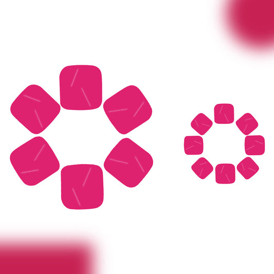 Chic Floral Dream Lengthy Short Square Pink Press-On Toenail Set with Glossy Finish