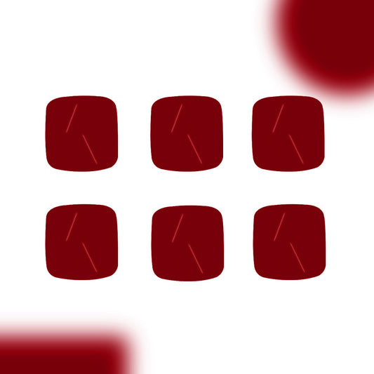 Chic Elegance Short Square Burgundy Press On Toenail Set with Unique Textured Finish