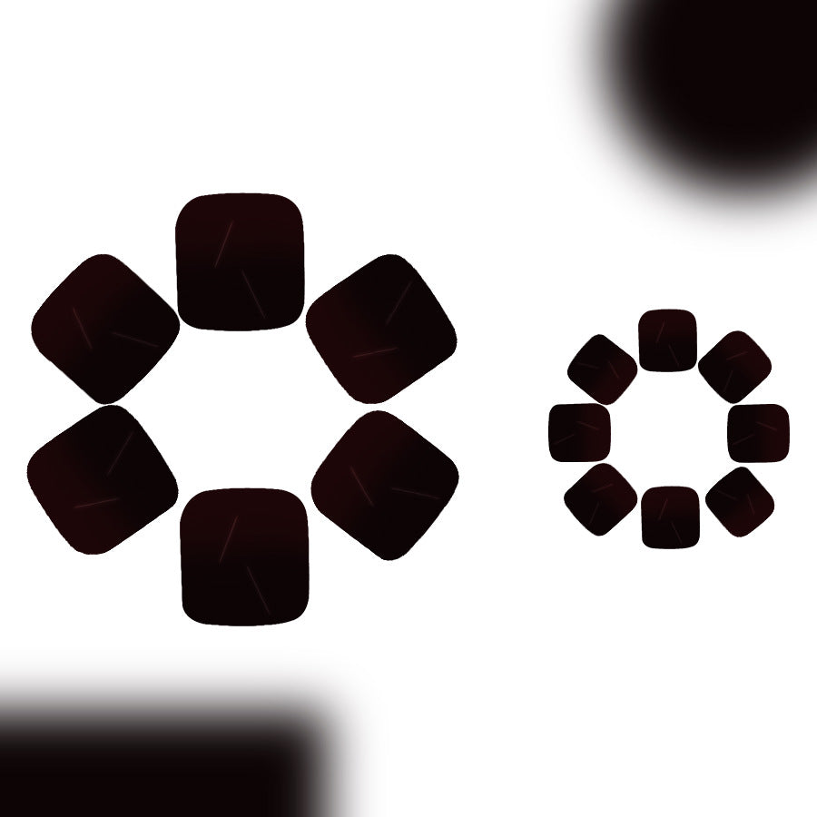 Mystical Elegance Short Square Deep Black Press On Toenail Set with Unique Textured Finish