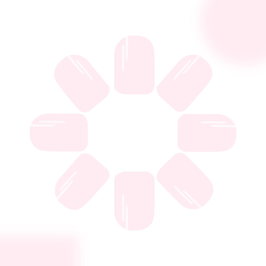 Dreamy Blossom Short Square Pink Glossy Press On Nail Set with Easy Application Feature