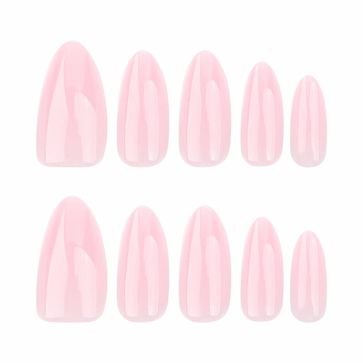 Blossom Dream Press On Nail Set Medium Almond Shaped Soft Pink Glossy Finish