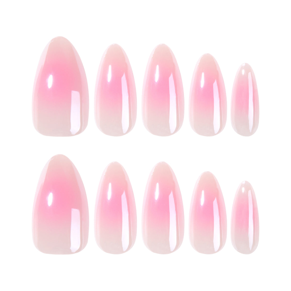 Bohemian Dream Medium Almond Soft Pink Ombre Press On Nail Set