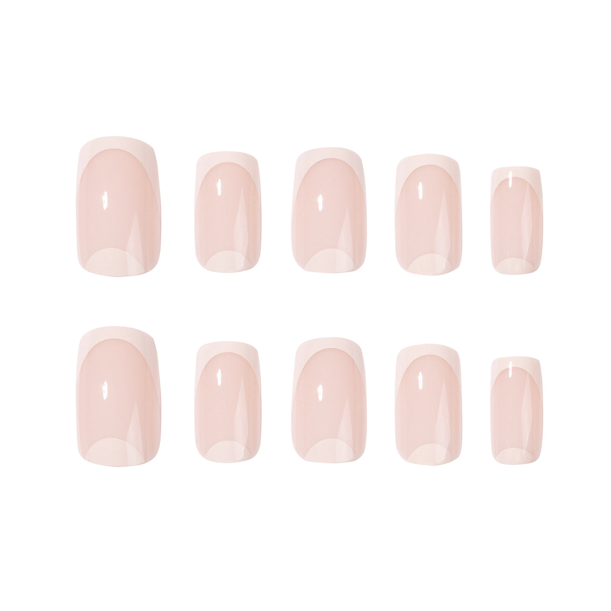 Elegant Blossom Short Square Pink Press On Nail Set with Smooth Finish
