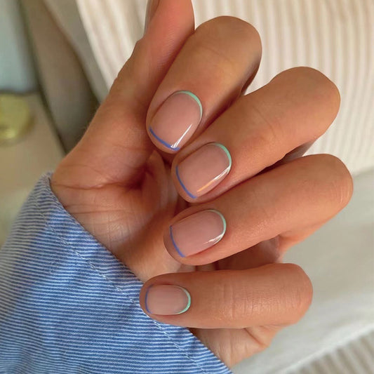 Everyday Color Short Oval Beige Everyday Press On Nails