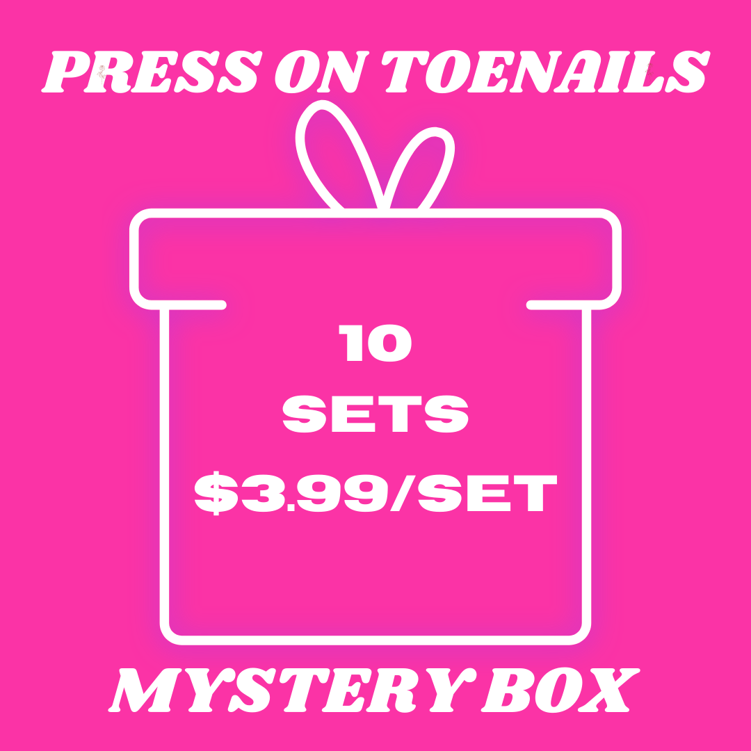 $3.99 MYSTERY BOX OF PRESS ON TOENAILS