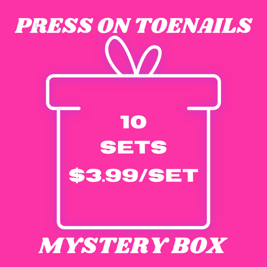 $3.99 MYSTERY BOX OF PRESS ON TOENAILS