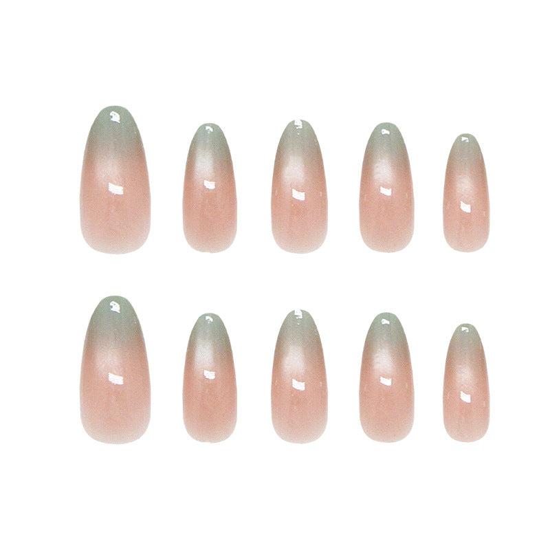 Glamorous Petal Dream Long Almond Ombre Pink Press On Nail Set with Captivating Gradient Finish