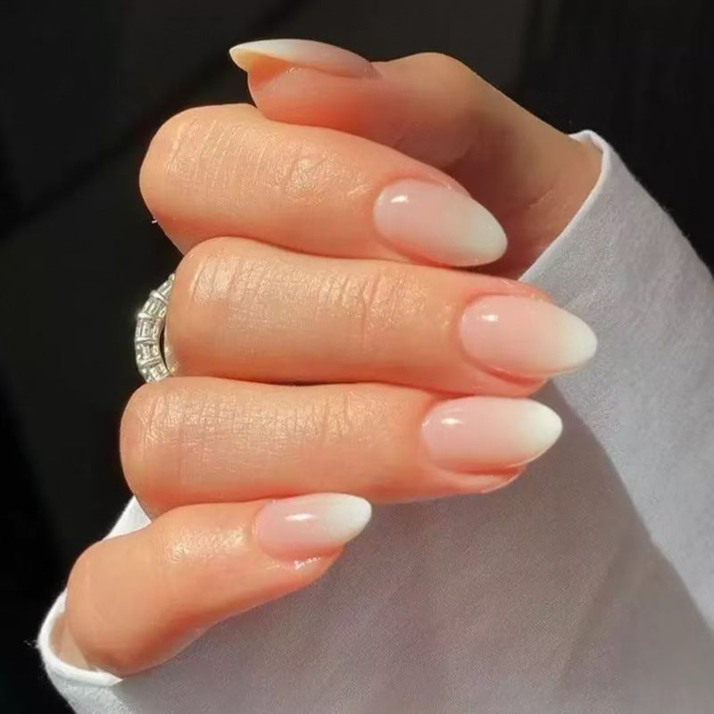 Elegant Romance Short Almond Gradient Ombre Press On Nail Set