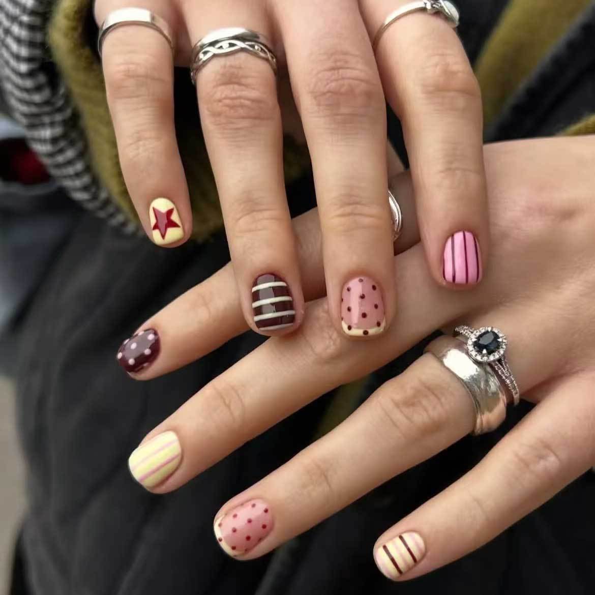 Sweet Treat Short Square Multi-Patterned Press-On Nail Set