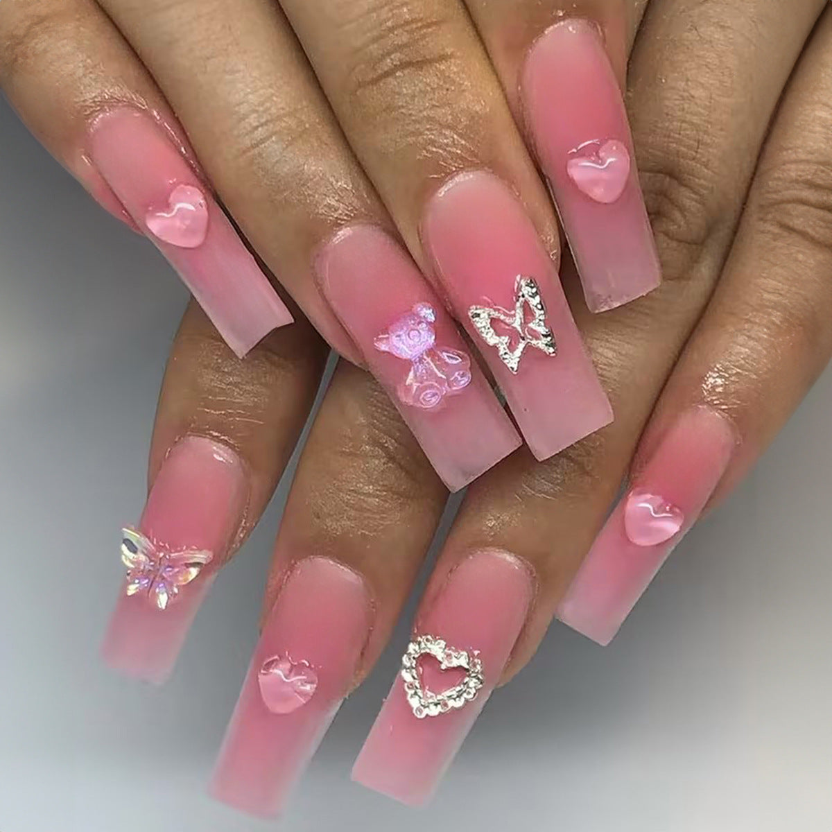 Rainy Roses Press On Nails