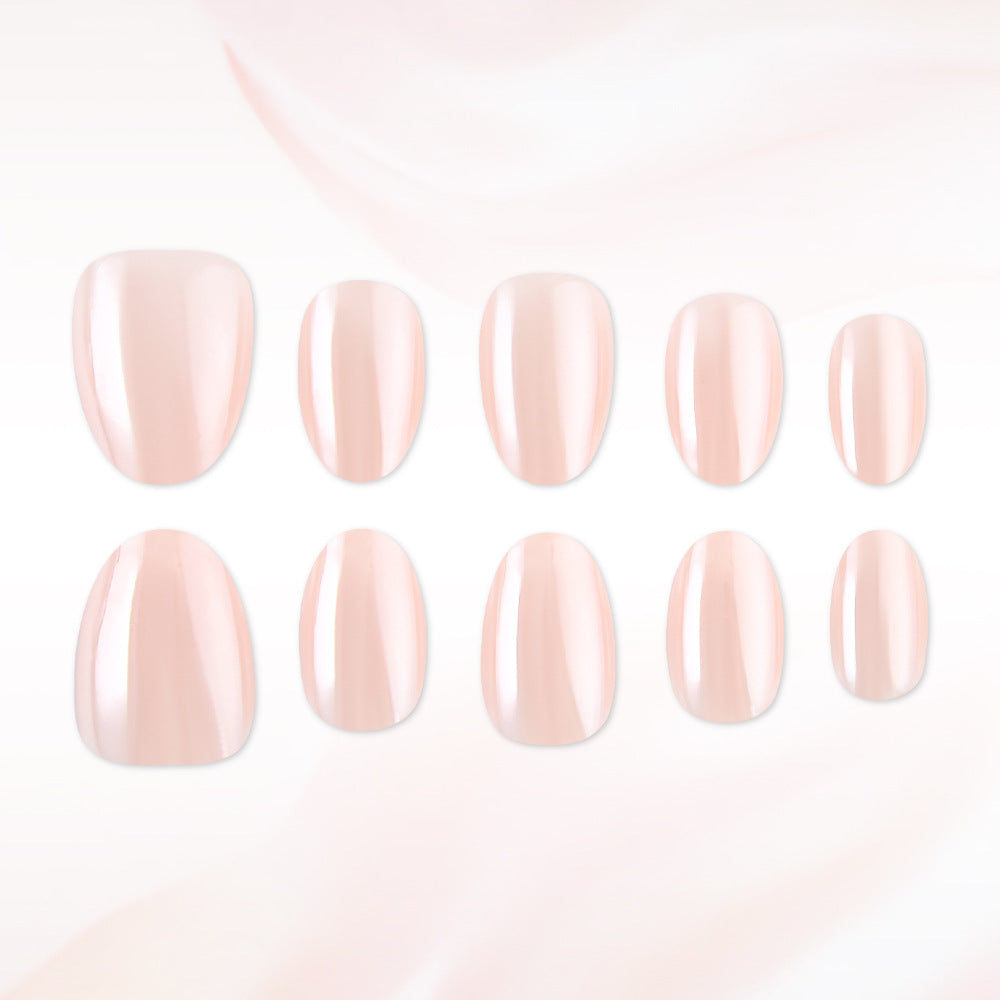 Delicate Elegance Medium Almond Pink Ombre Press On Nail Set