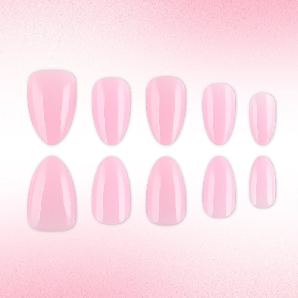 Blush Fantasy Medium Almond Shimmer Press On Nail Set