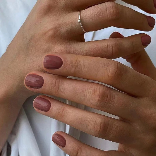 Own It Short Squoval Red Everyday Press On Nails