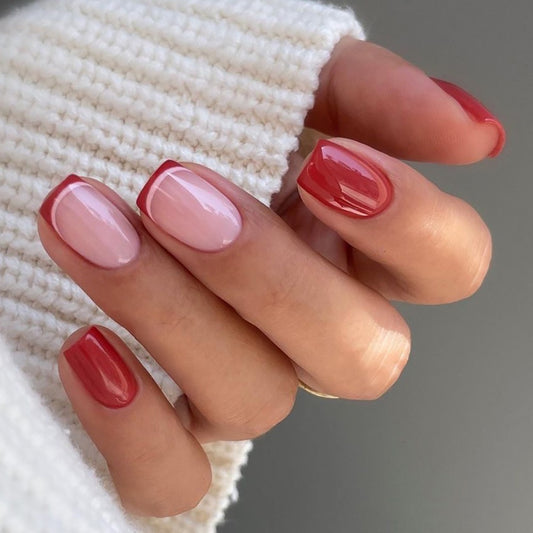 Quick Shoutout Medium Square Red Everyday Press On Nails