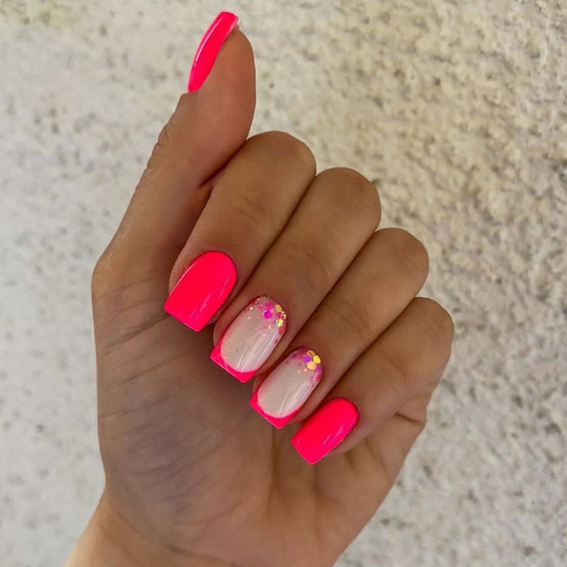 Miss Thing Medium Square Red Bold Press On Nails