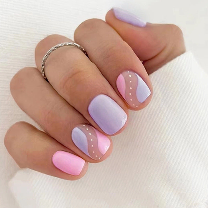 Gender Reveal Short Square Pink Everyday Press On Nails