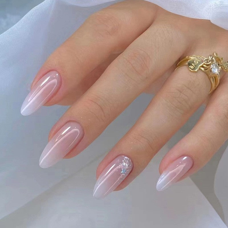 That's It Medium Oval Pink Everyday Press On Nails