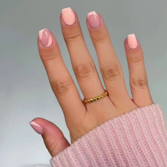 Lookout Short Coffin Pink Everyday Press On Nails