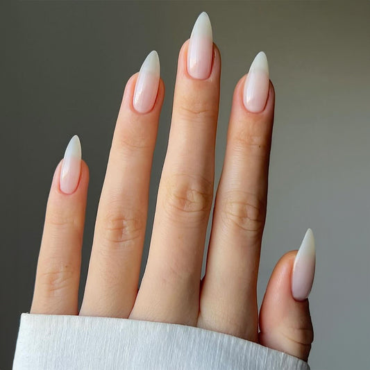 Classic Elegance Long Stiletto Beige Press-On Nails