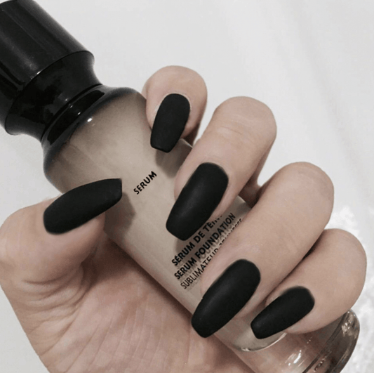 The Only Queen Long Coffin Black Press Everyday On Nails
